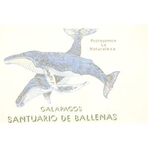 90s Vintage National Park Whales Galapagos Islands Tourist Souvenir T Shirt